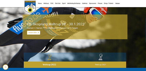 Webseite des Skiclubs